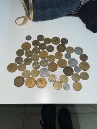 Lote de monedas antiguas pesetas