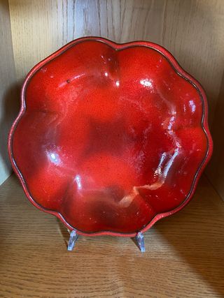 Centrotavola vintage West Germany rosso