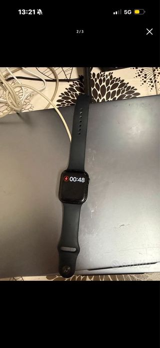 Apple Watch S.9 45mm Nero/Argento Trattabile