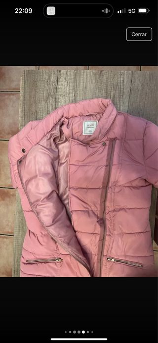 Chaqueta de niña rosa pastel