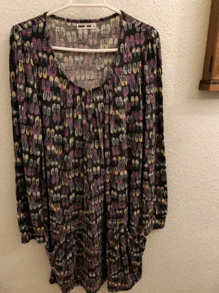 Vestido GINGER & SOUL estampado zapatillas M