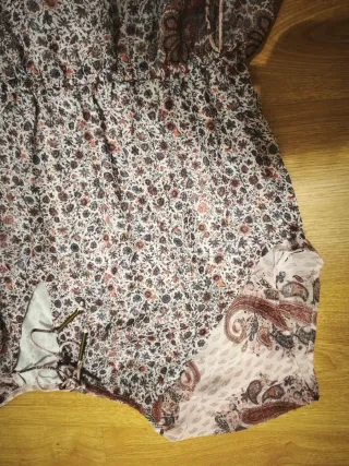 Vestido largo estampado talla L