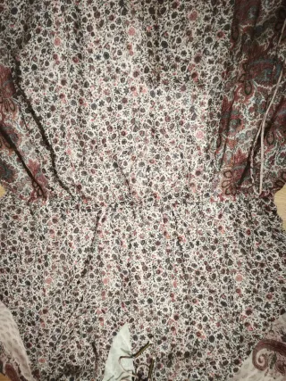 Vestido largo estampado talla L