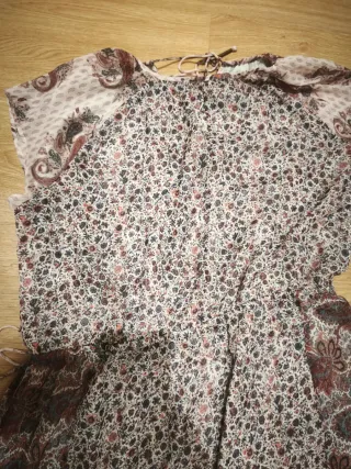 Vestido largo estampado talla L