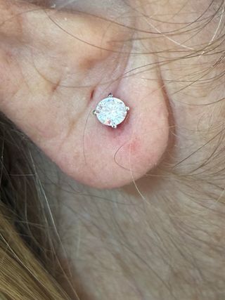 Pendientes Oro 18k Diamantes Naturales 0.62 Ct