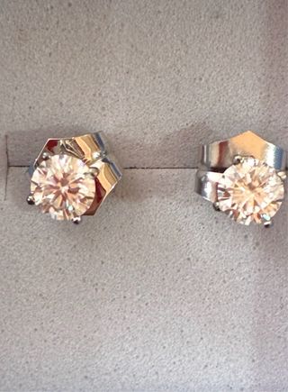 Pendientes Oro 18k Diamantes Naturales 0.62 Ct