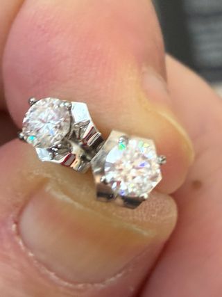 Pendientes Oro 18k Diamantes Naturales 0.62 Ct