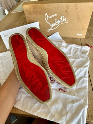 Alpargatas Christian Louboutin Beige