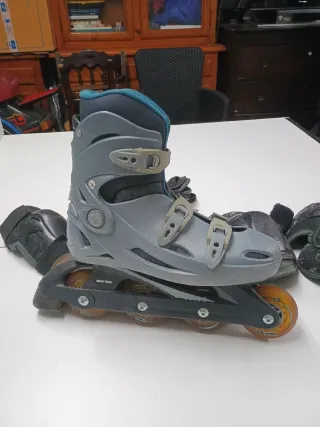 Patines en línea Decathlon N°39 con protecciones