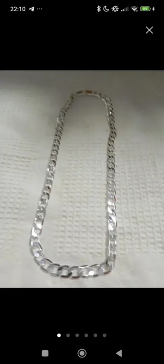 Pulsera de plata estilo cubano