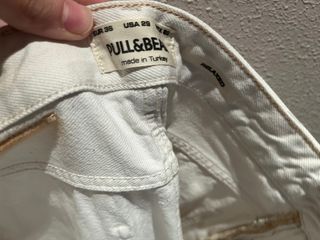 Pantalones Vaqueros Blancos Rotos