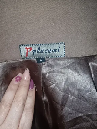 Chaqueta tres cuartos mujer beige