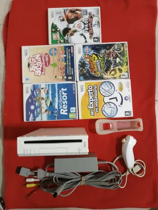 Nintendo Wii + 5 Giochi + Accessori