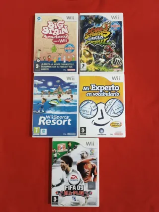Nintendo Wii + 5 Giochi + Accessori