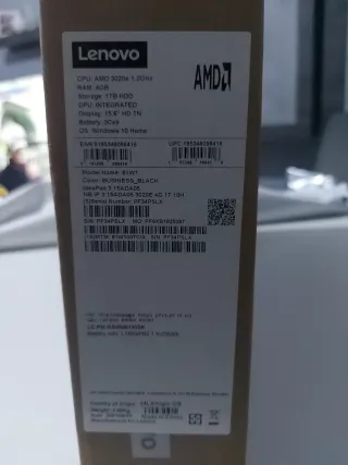 Lenovo Notebook Nero + Mouse + Alimentatore