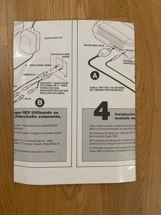 Instrucciones Súper Nintendo Originales