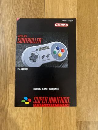 Instrucciones Súper Nintendo Originales