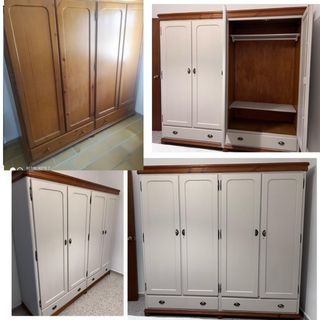 Armario de madera restaurado