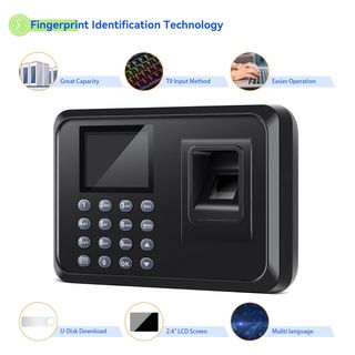 Control horario huellas dactilar con USB