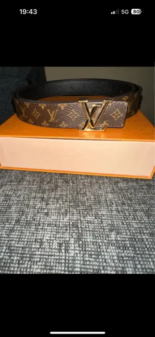 Cintura Louis Vuitton Monogram Dorato