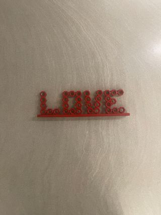 Decorazione LOVE in acciaio inox