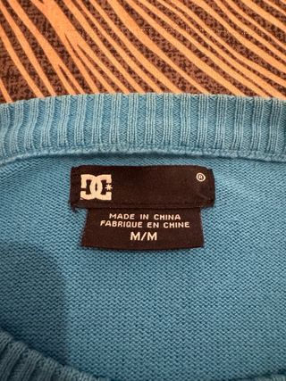 Maglione DC righe blu e rosse