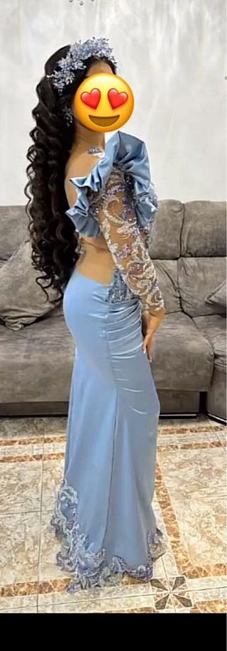 Vestido de fiesta azul