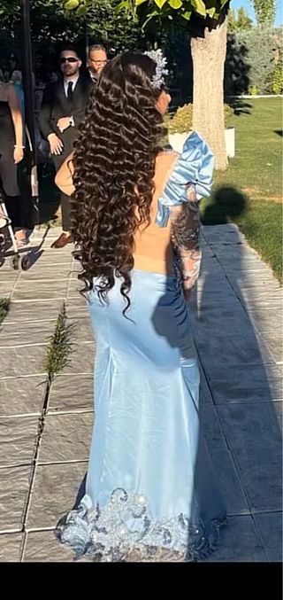 Vestido de fiesta azul