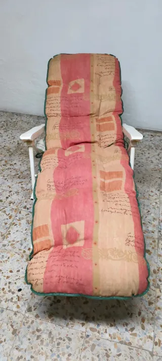 Tumbona reclinable con cojín
