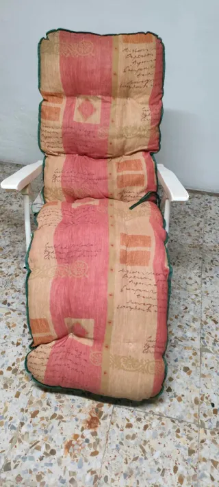 Tumbona reclinable con cojín