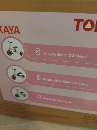 Triciclo Multifuncional 4 en 1 Rosa