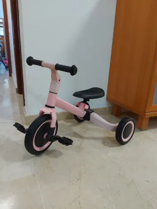 Triciclo Multifuncional 4 en 1 Rosa