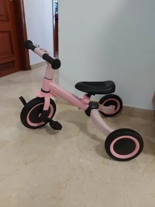 Triciclo Multifuncional 4 en 1 Rosa