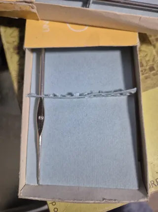 Agujas de ganchillo.