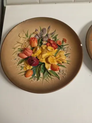 Platos bosson decorativos de escayola