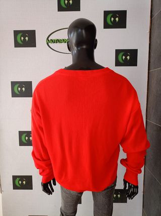 Chaqueta Punto Lacoste Roja T.XL