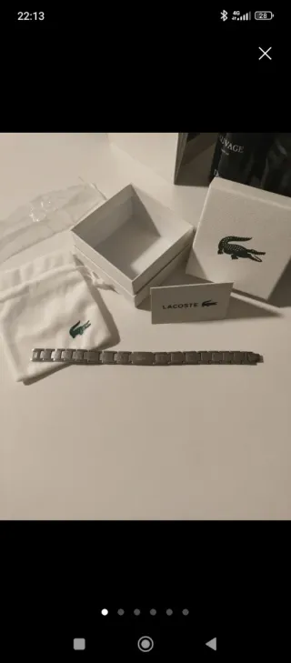 Pulsera Lacoste Plateada
