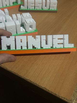 Cartello Minecraft con nome personalizzato