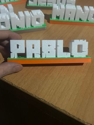 Cartello Minecraft con nome personalizzato