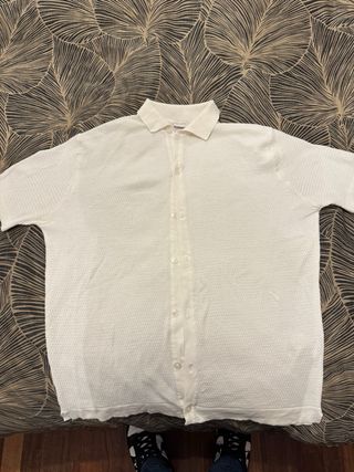 Camicia bianca a maniche corte