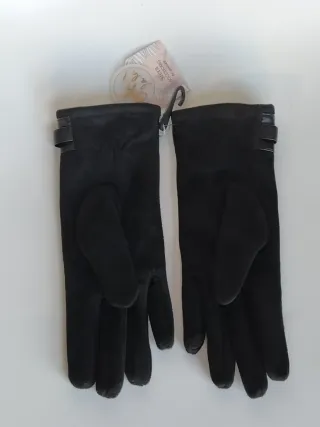 Guantes Sfera Antelina Negros Mujer