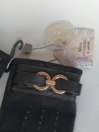 Guantes Sfera Antelina Negros Mujer