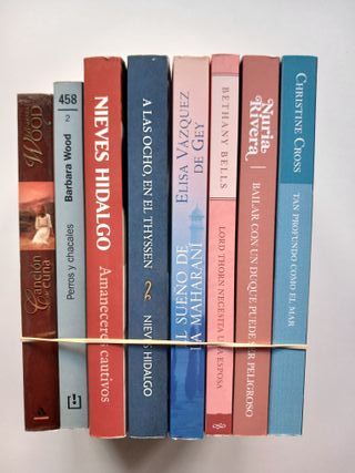 Lote novela romántica (8 títulos variados)