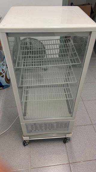 Nevera expositora blanca 78L