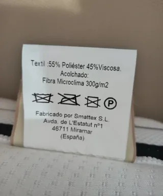 Colchón viscoelástico desenfundable