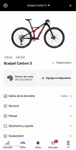Bicicleta Cannondale Scalpel carbon 3