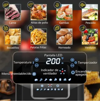 Freidora de Aire 6,5L 1700W