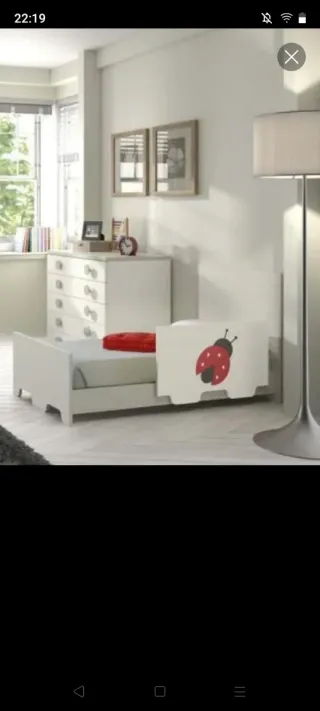 Cuna-cama infantil con colchón