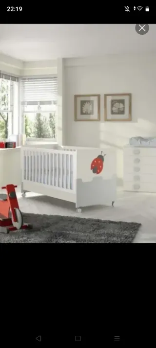 Cuna-cama infantil con colchón