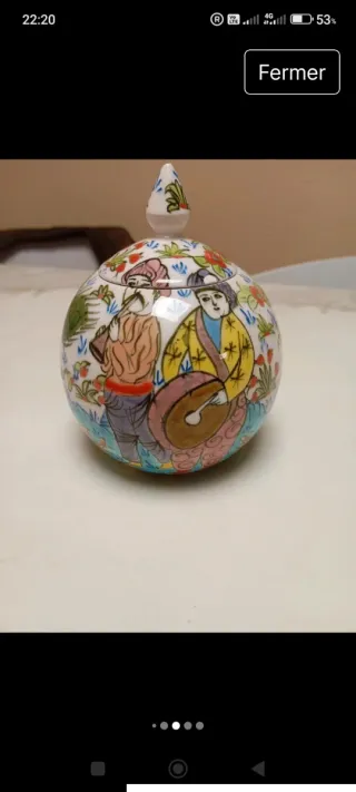 Jarrón Turco Otomano Kutahya